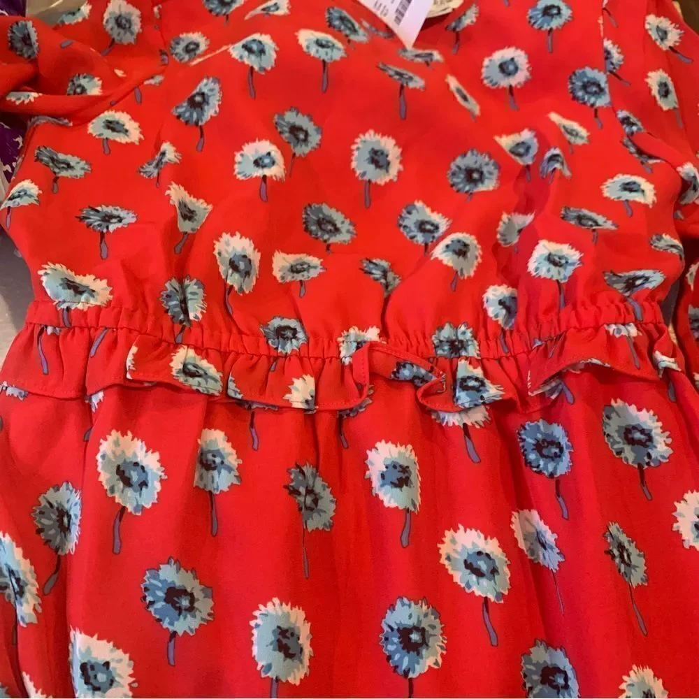 J. Crew | Printed Long Sleeve Fitted Dress